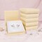 batifine Cardboard Jewelry Gift Boxes, 20 Pack 3.5x3.5x1 Inch, Bulk Cotton Filled Small Jewelry Boxes with Lids for Necklace Ring Bracelet Earring Display Box (Brown)
